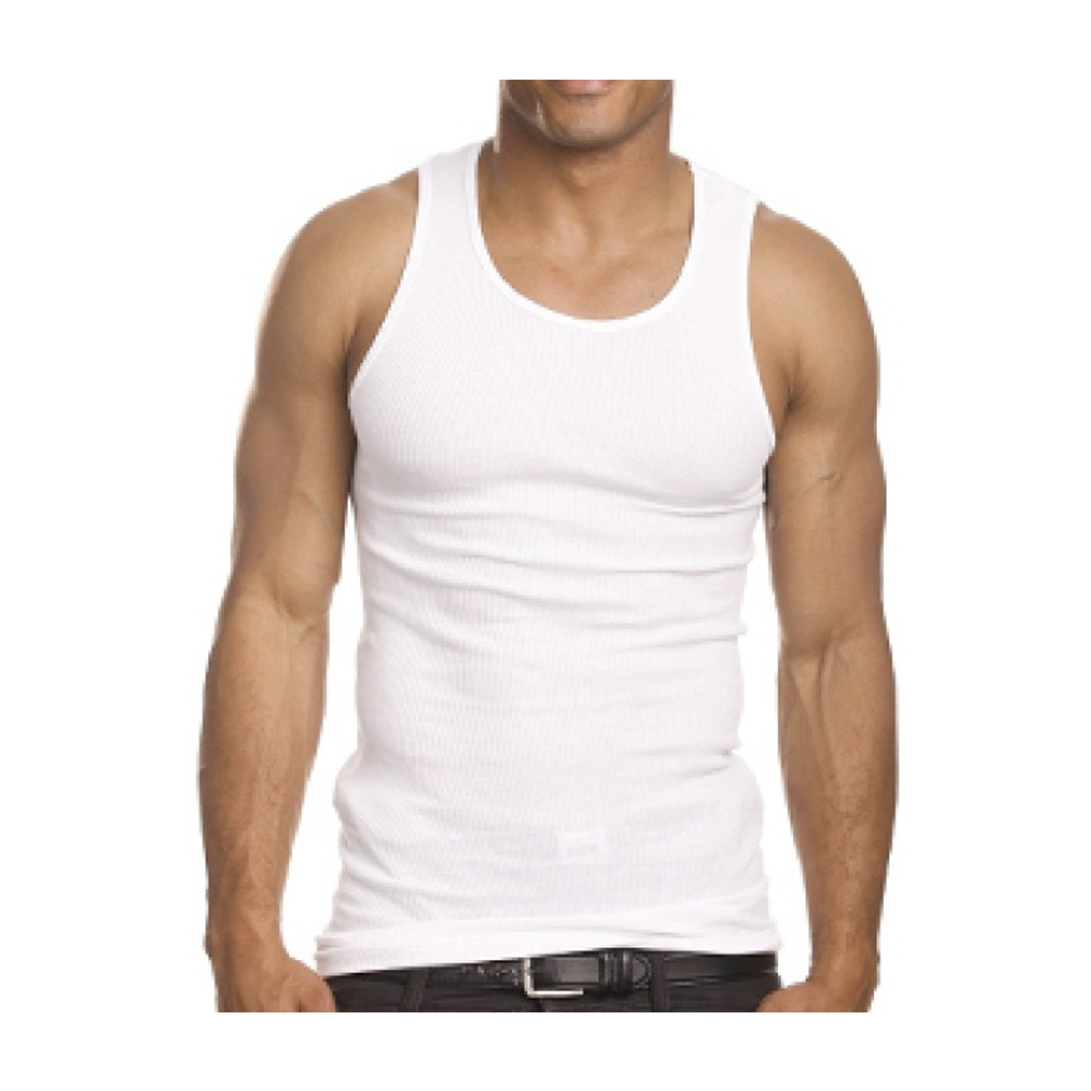 Pack Cotton Mens A Shirt Ribbed Tank Top Undershirt M L Xl Xl Ebay