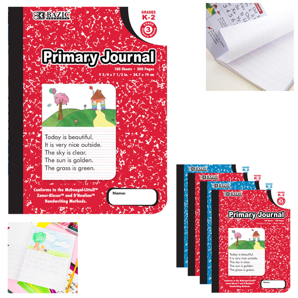 5 Primary Composition Journal Books School Supply Handwriting