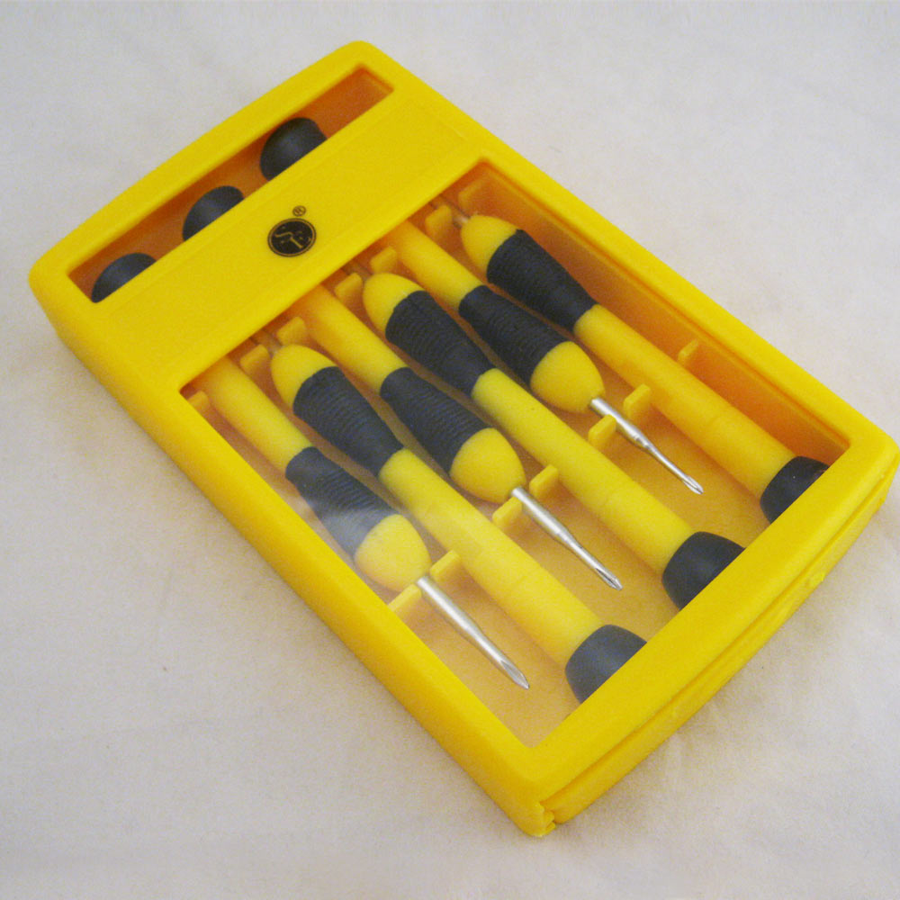6Pc Reversible Precision Jewelers Screwdriver Set Eyeglass Watch Flat