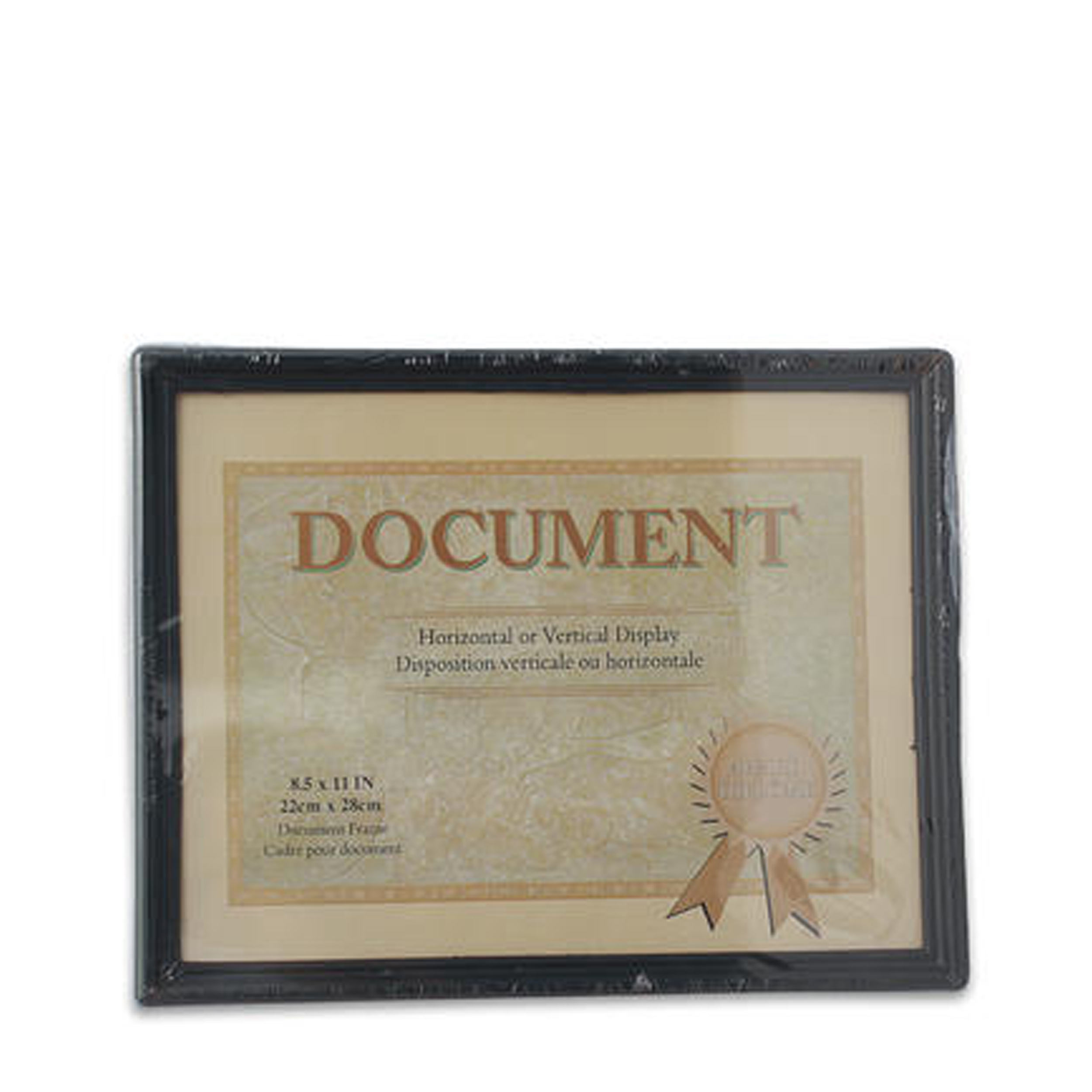 2 Pcs Document Diploma Frame 8.5"x11" Certificate Photo Picture Black