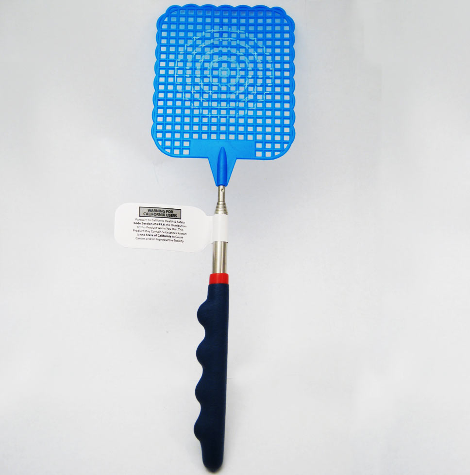 Telescopic Fly Swatter Metal Compact Extends 61cm Fabulous Novelty Gift Handy !! eBay