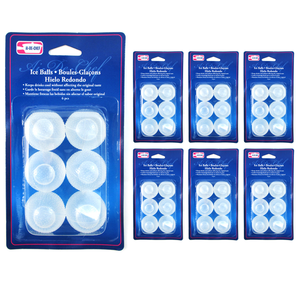 12 Reusable Ice Cube Balls Plastic Refreezable Ice Drinks Bar Parties