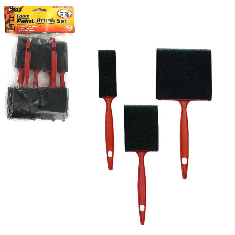 48 Pc Disposable Paint Foam Brushes 3" 2" 1" Brush Tool Fabric Painting