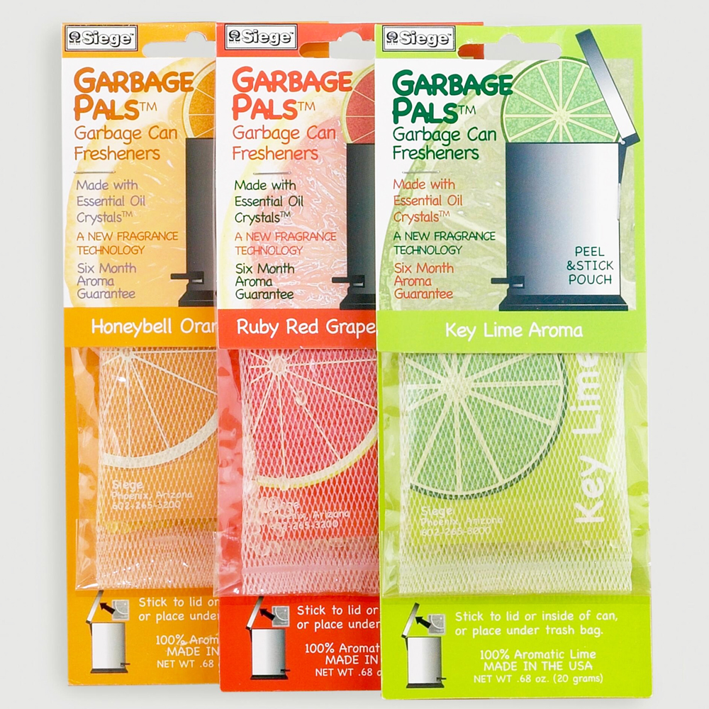 3 Trash Can Fresheners Siege Garbage Pals Long Lasting Home Fresh Scent