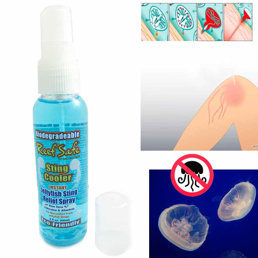 Jellyfish Sting Relief Spray Cooler Instant Biodegradable Eco Friendly