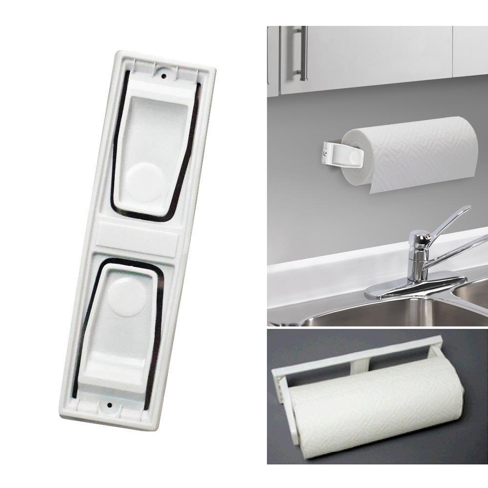 Paper Towel Roll Holder Dispenser Wall Mount Cabinet Kitchen Houseware Plastic 7795735172483 Ebay