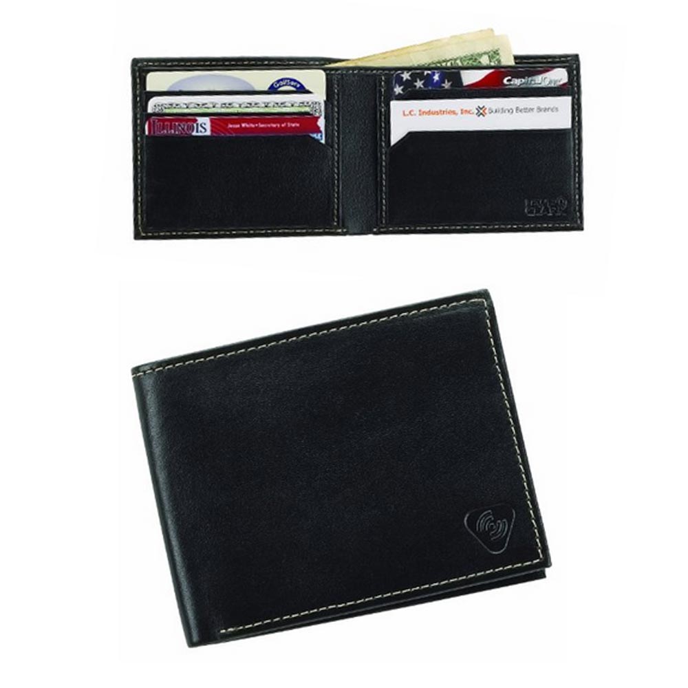 Lewis N Clark Wallet Bifold Genuine Leather RFID Blocked Credit Card ID ...