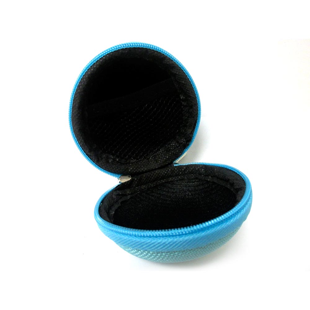 1 Pc Round Zipper Pouch Key Ring Chain Case Mini Purse Coin Change Wallet Bag eBay