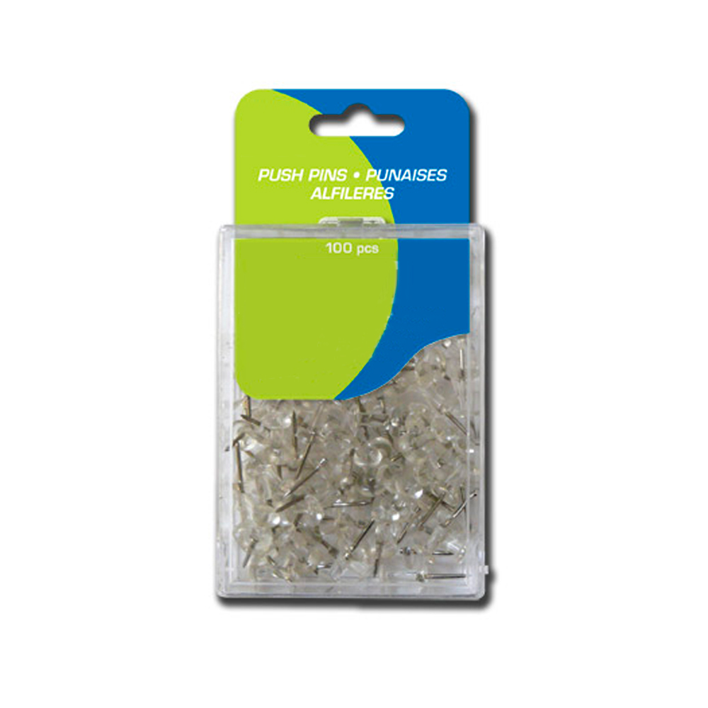 200 Pcs Clear Push Pins, Plastic Thumb Tacks for Wall, Wall Tacks for  Hanging, Standard Clear Plastic Head and Steel Point Push Pins for Cork  Board (Clear, 200) 