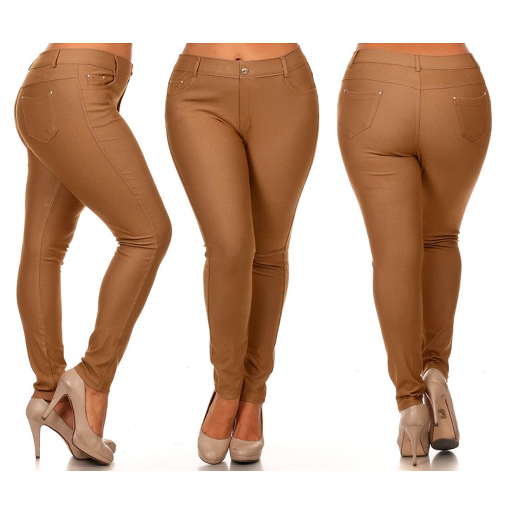 Buy Brown Jeans & Jeggings for Women by Zizvo Online