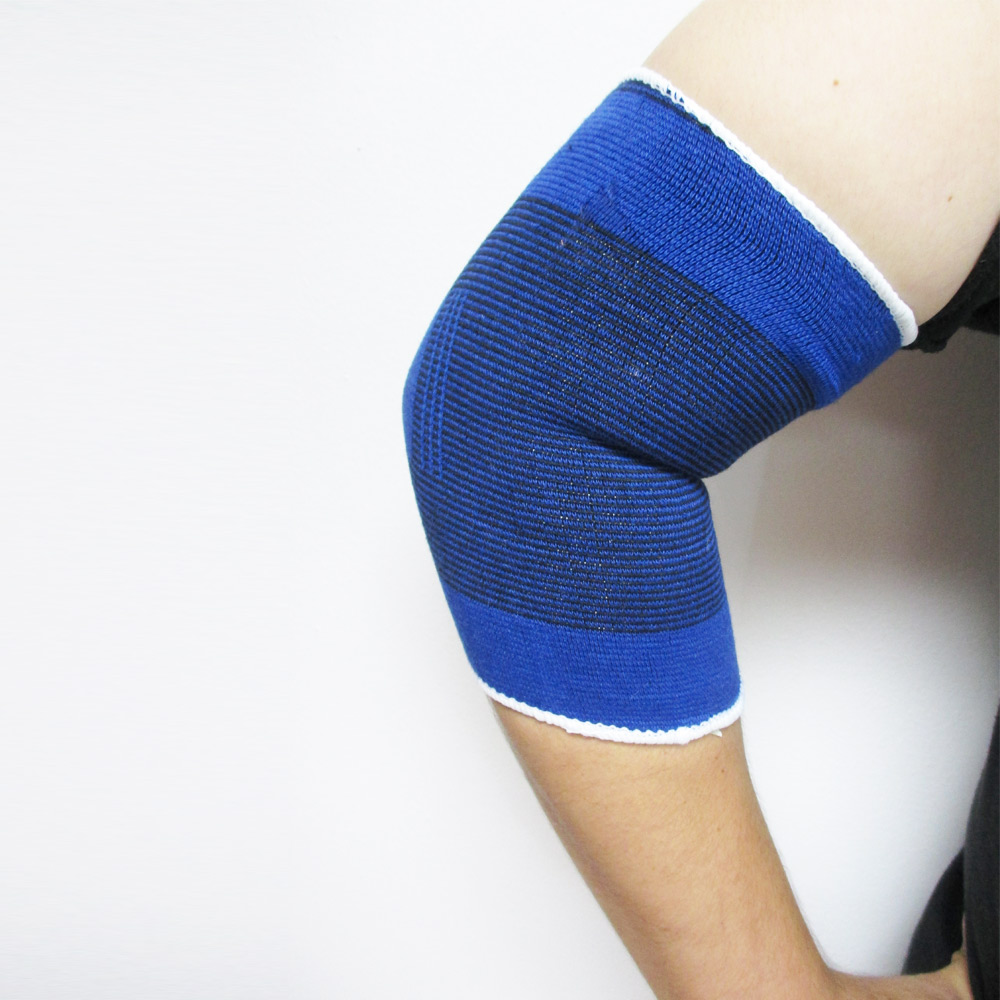 2 Elbow Wrap Support Brace Elastic Compression Sleeve Tennis Sports