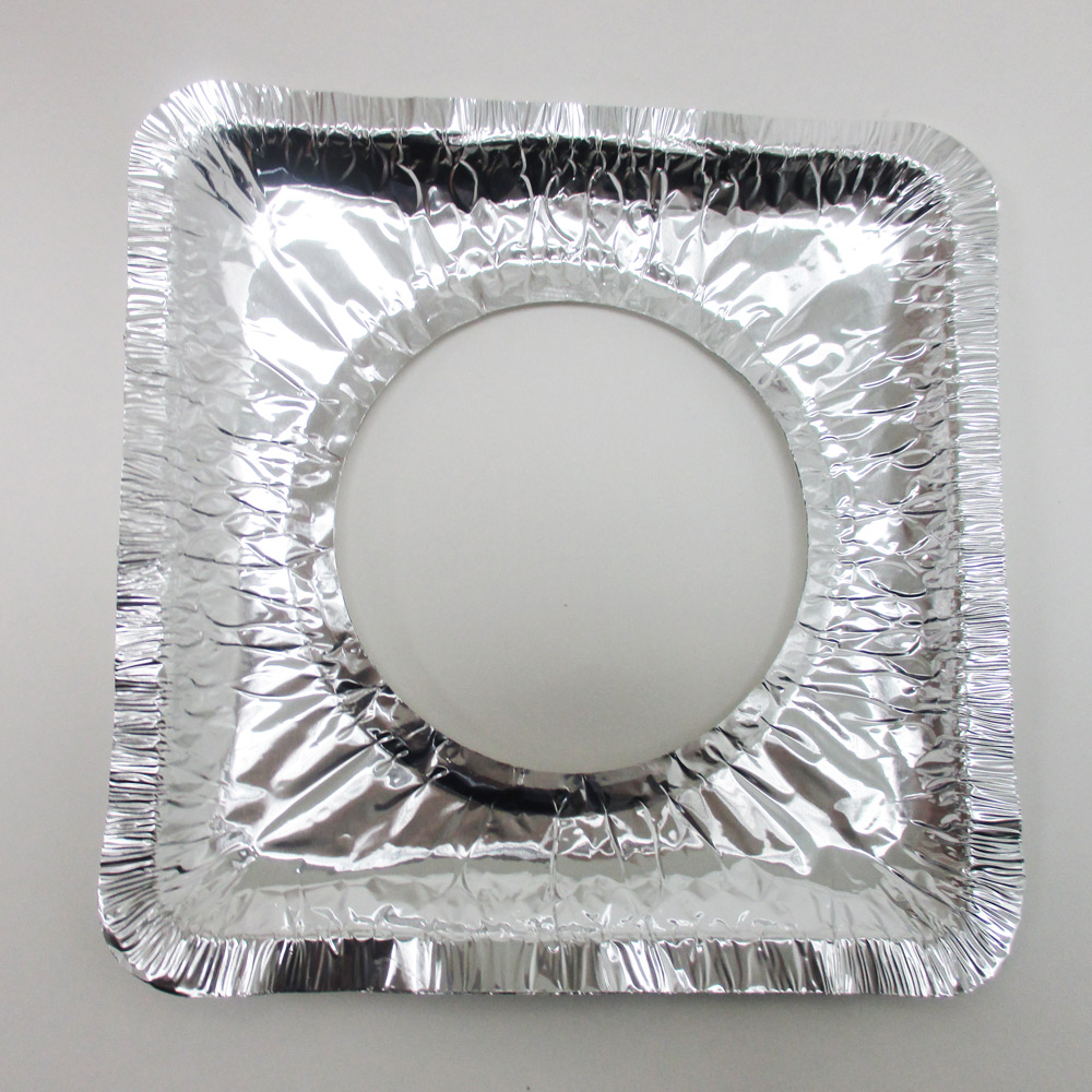 80 Aluminum Foil Square Gas Burner Bib Liners Covers Disposable