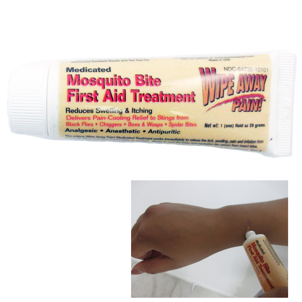 Mosquito Medicated Relief Gel Wipe Away Pain Anti Itch Insect Bite