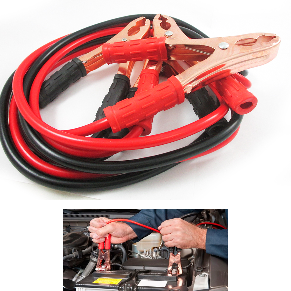 Jumper Cables 8 Gauge 300 AMP Heavy Duty Tangle Free Auto Booster Cable