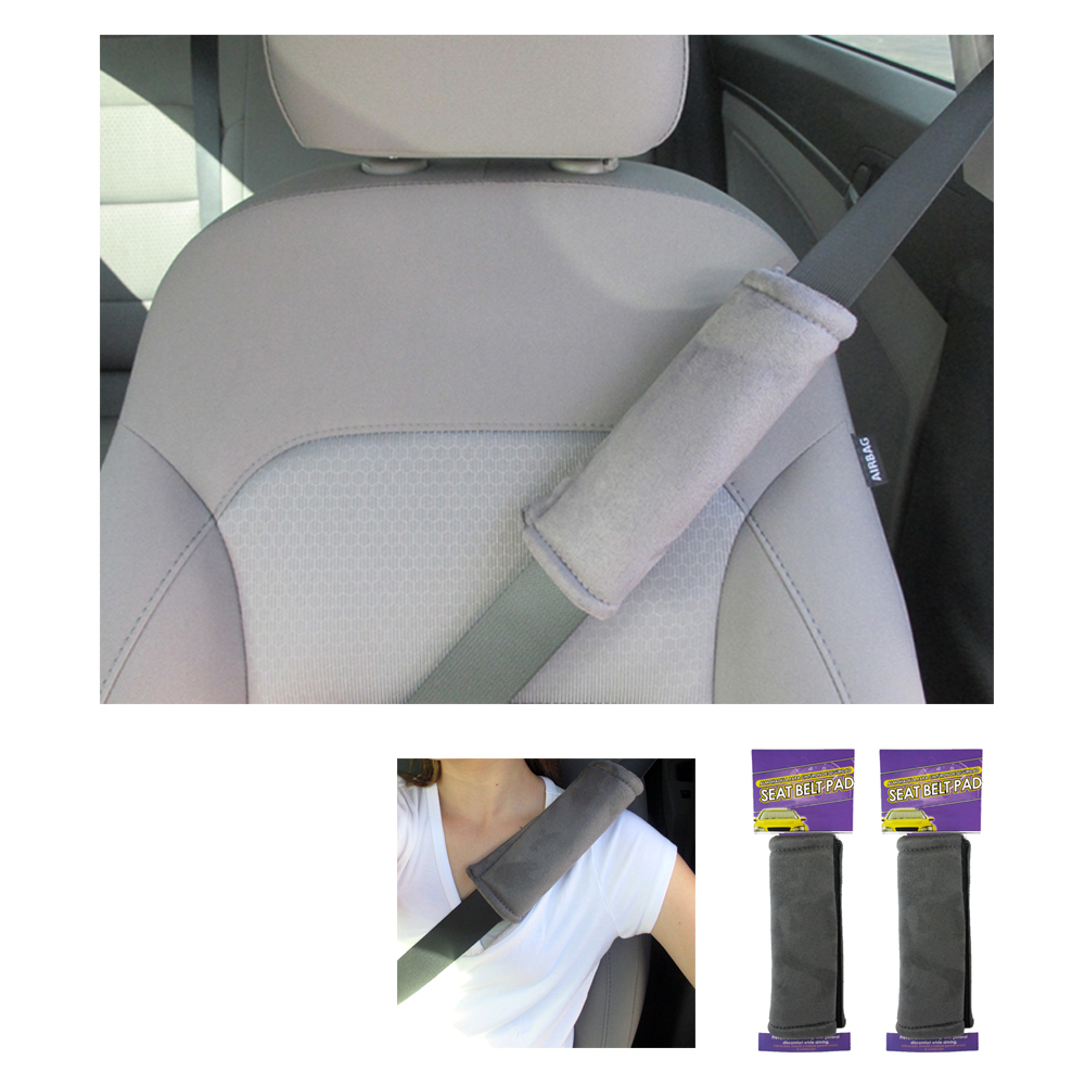 2PC Soft Car Seat Belt Pads Safety Shoulder Strap Covers Harness Cushion Fashion