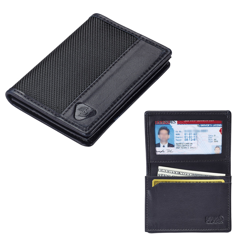 RFID Wallet Mens ID Card Holder Compact 