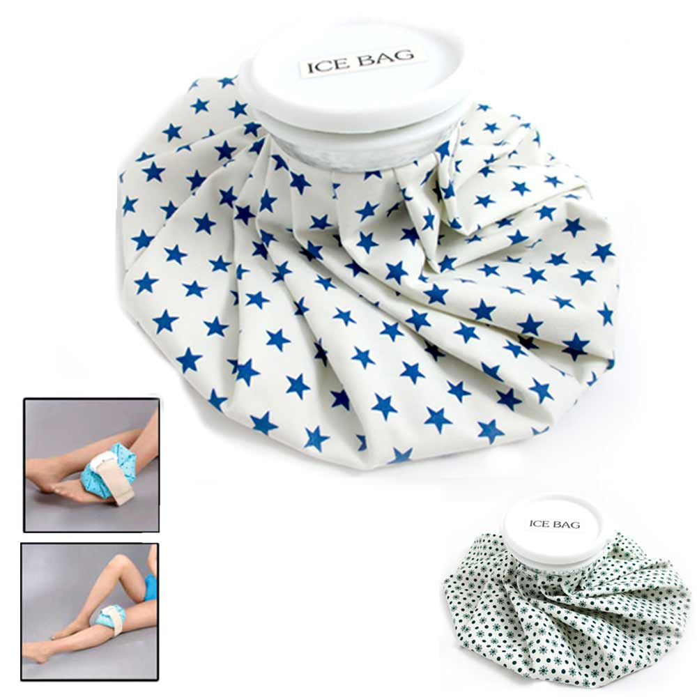 Reusable Ice Bag Pack 9 Inch Cold Therapy English Ice Cap Design First