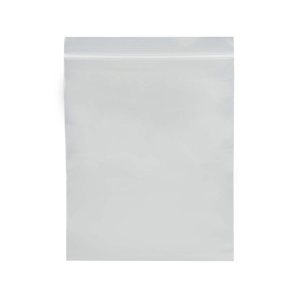 100 Clear 2 Mil Poly Bags Plastic Seal Top Zip Bag Lock Reclosable Poly ...