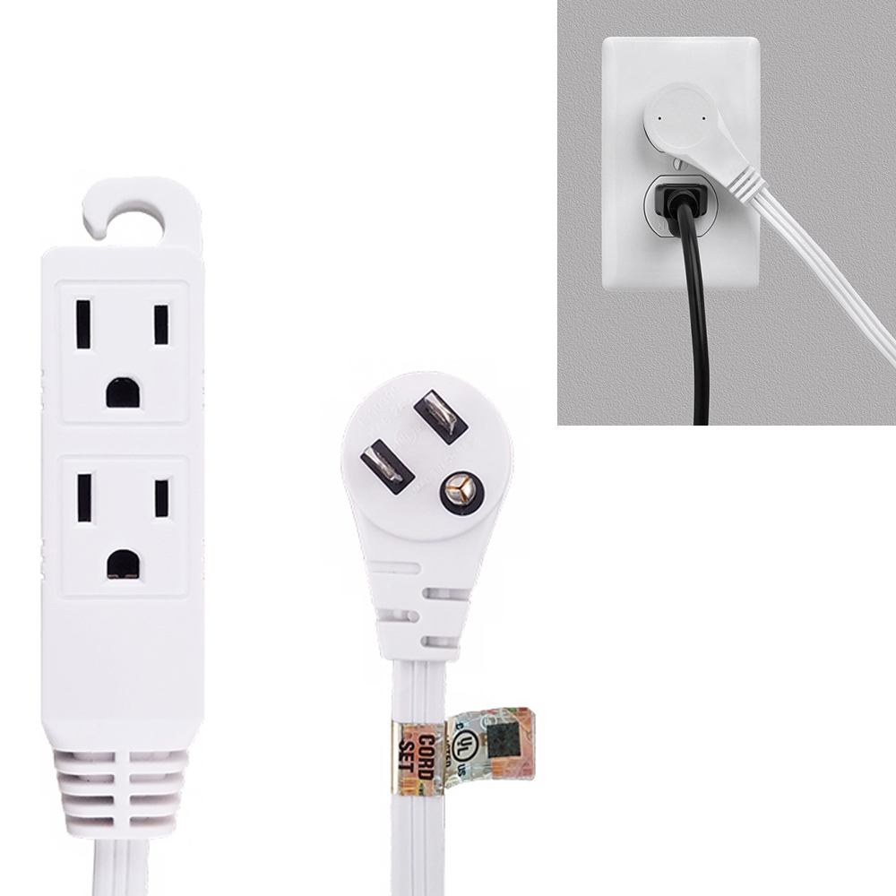 flat plug extension cord for floor outlet