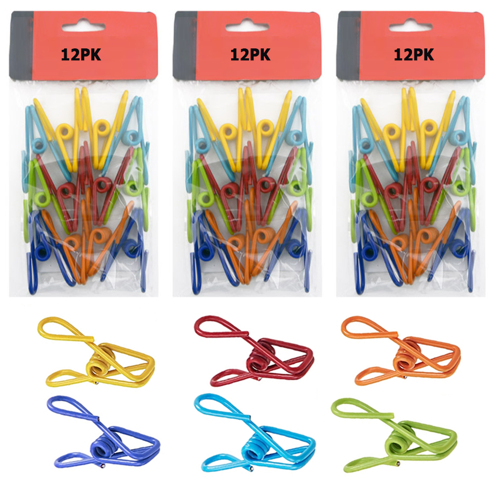 36X Multi Purpose Clips Colored Kitchen Holder Metal Food Sealing Bag ...