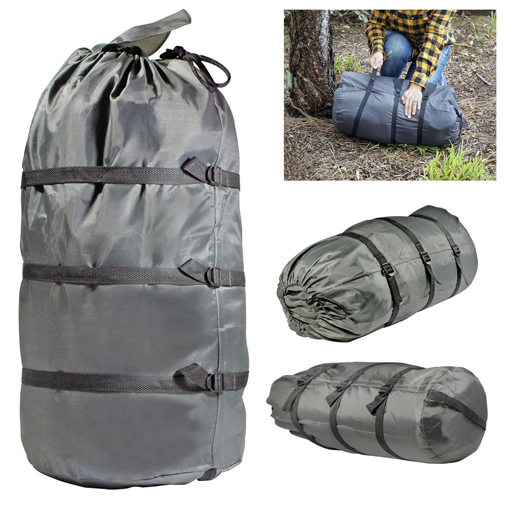 Compression Stuff Sack Lightweight Camping Sleeping Bag Outdoor Cover