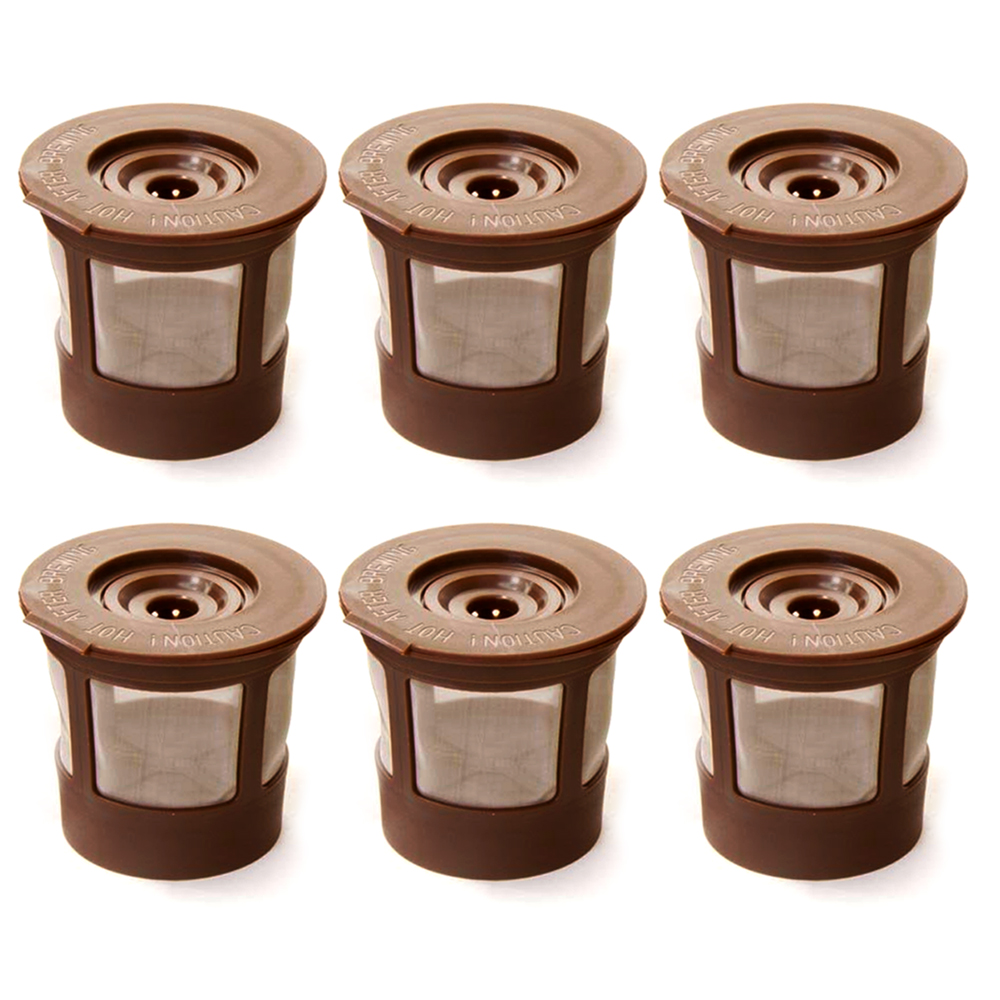 6X Reusable Single K Cup Keurig Filter Pods Coffee Stainless Steel Mesh