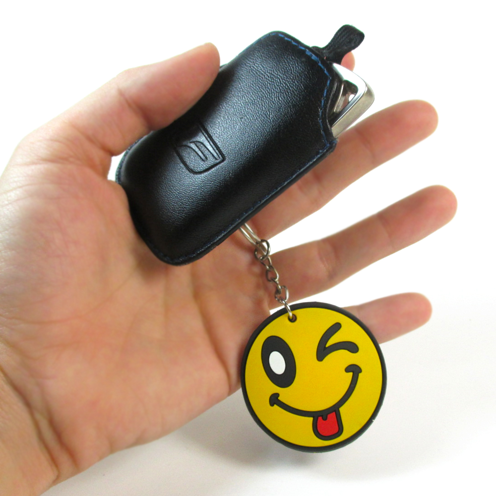6X Smiley Face Keychain Cute Emoji Pendant Key Ring Gift Fun Phone