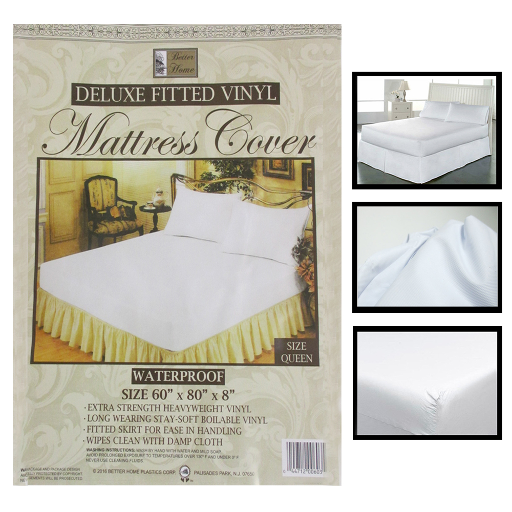 12 Pack Extra Strength Vinyl Mattress Cover Protectors Waterproof Queen Size Bed 7795735204238