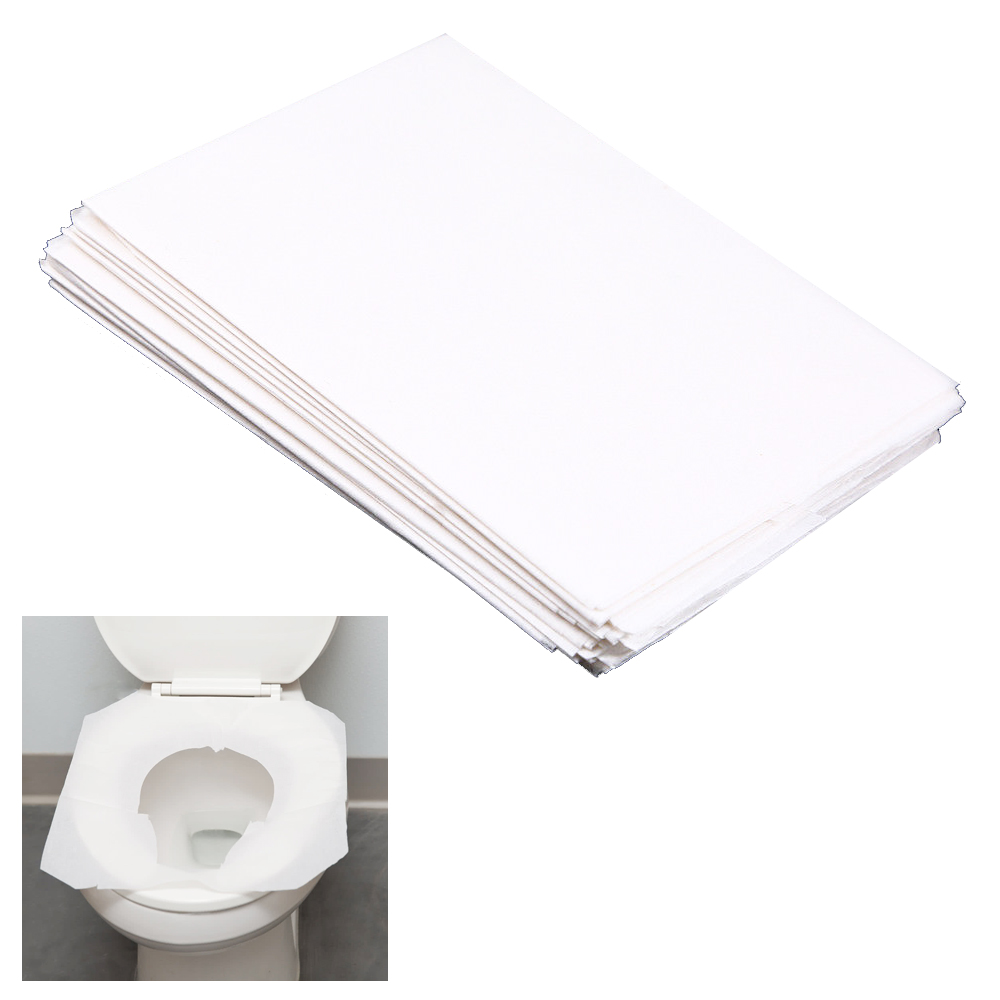 100 Pc Disposable Toilet Seat Covers Paper Travel Biodegradable