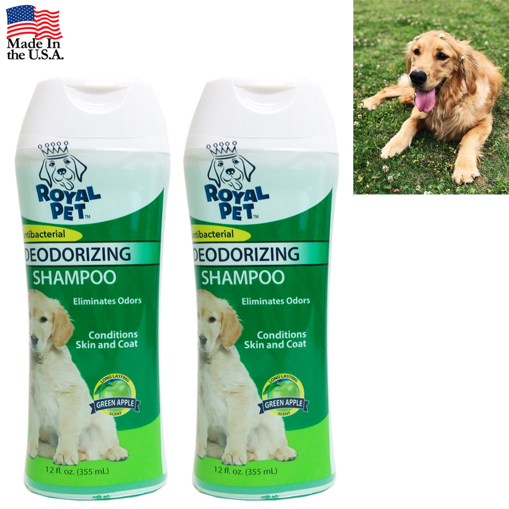 2X Natural Pet Dog Shampoo Medicated Antibacterial Odor Eliminator 24oz