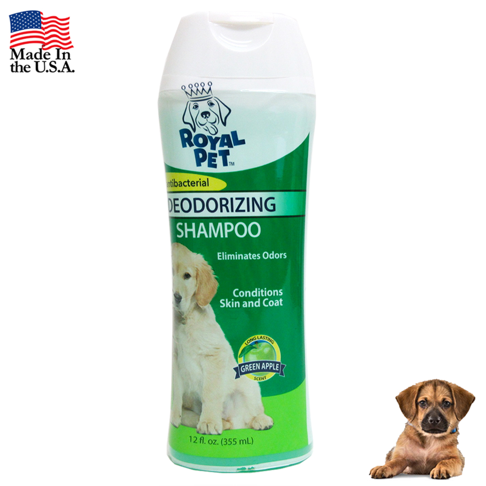 Natural Pet Dogs Shampoo Antibacterial Odor Eliminator 12oz Deodorizing