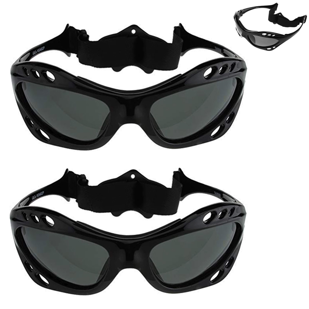 2 Pairs Black Sunglasses Goggles Fishing Boating Water Kite Surfing