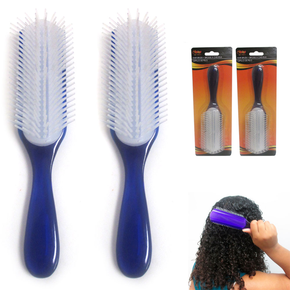 Set 2 Paddle Detangler Brush Women Men Kids Hairbrush Comb Gift