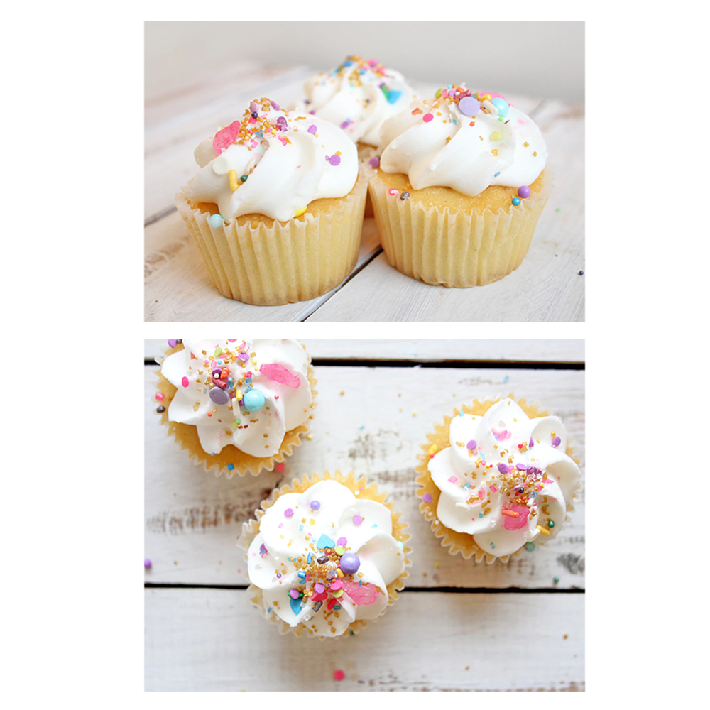 270 ct White Baking Cups Fluted Paper Liners Cupcakes Muffin Candy