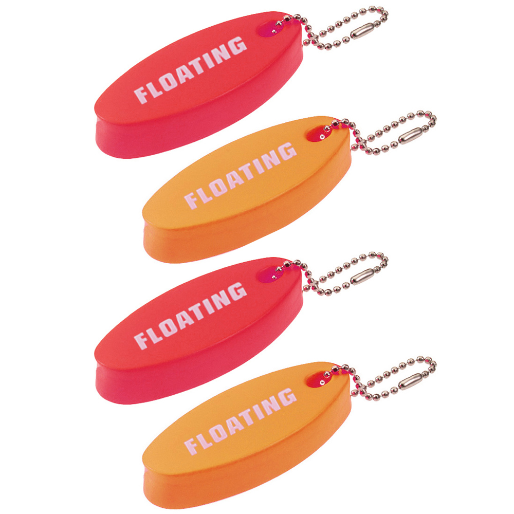 4 X Oval Foam Floating Keyring Keychain Waterproof Key Chain Boating