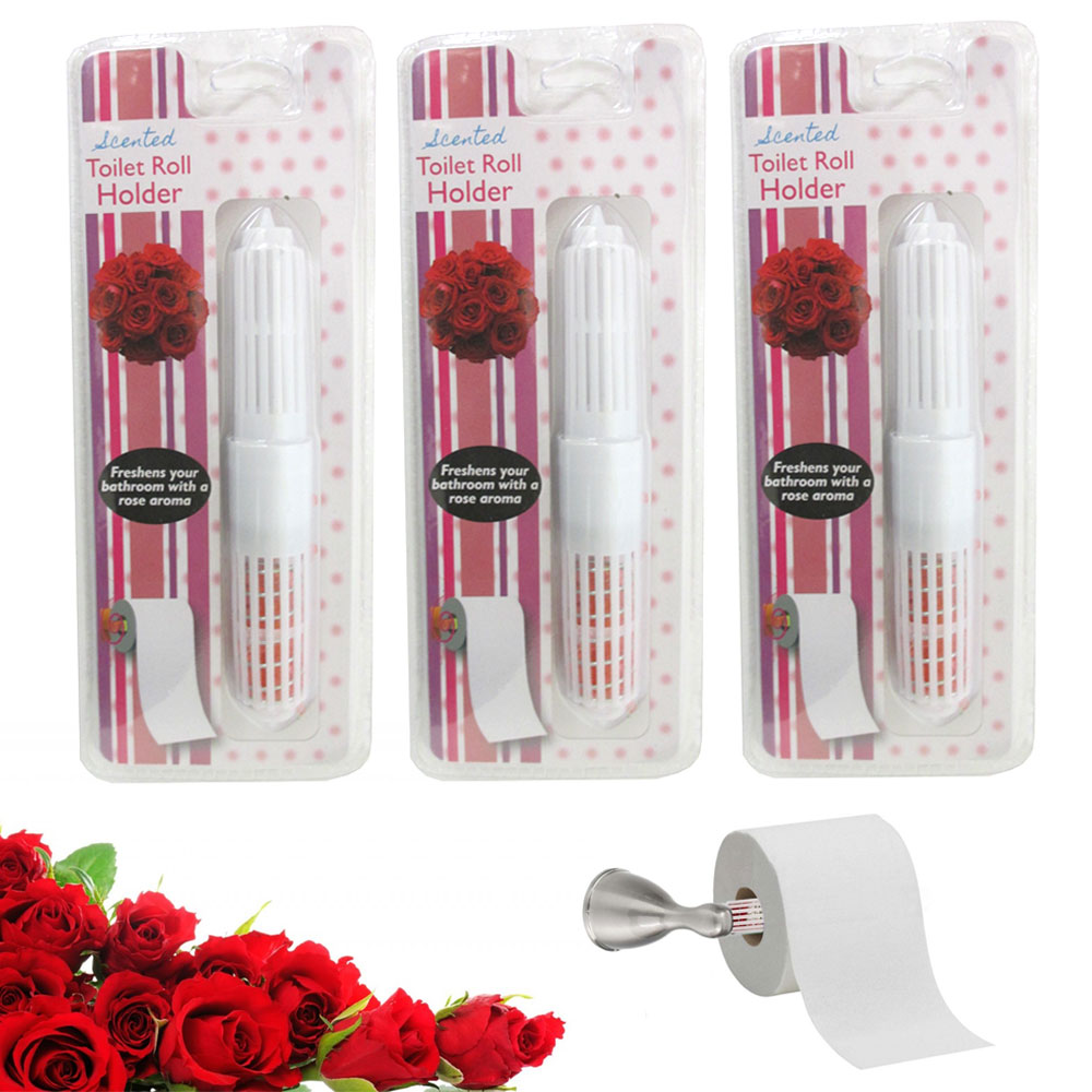 4 Scented Toilet Paper Rollers Tissue Roll Holder Replacement Spindle