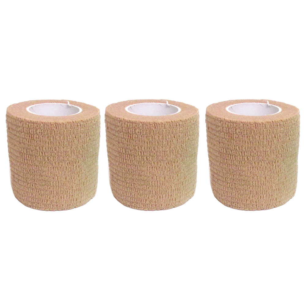 3 Self Adhering Bandage 2in x 4yd Athletic Sports Stretch Wrap Adherent