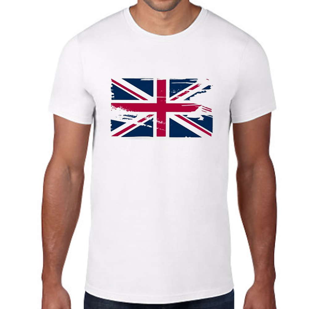 Mens Tshirt Great Britain Flag Tee Union Jack Uk England Adult British ...