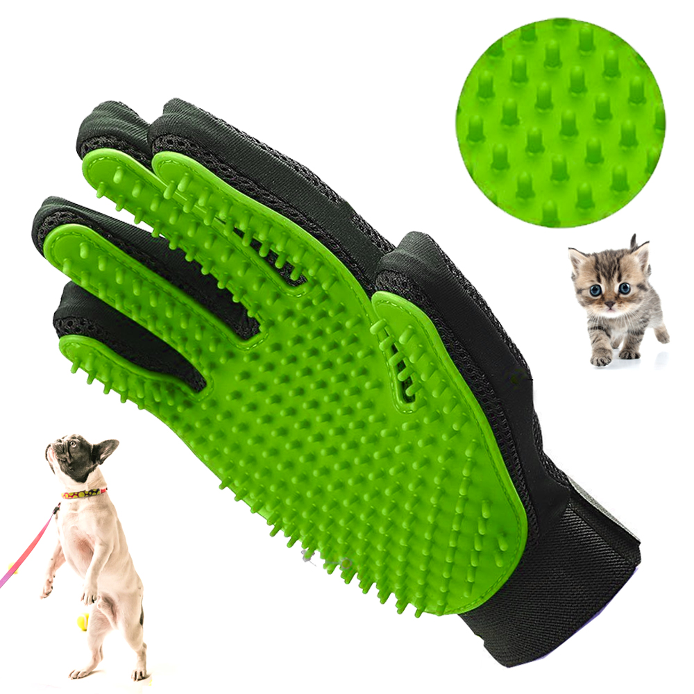 pet shedding and grooming glove
