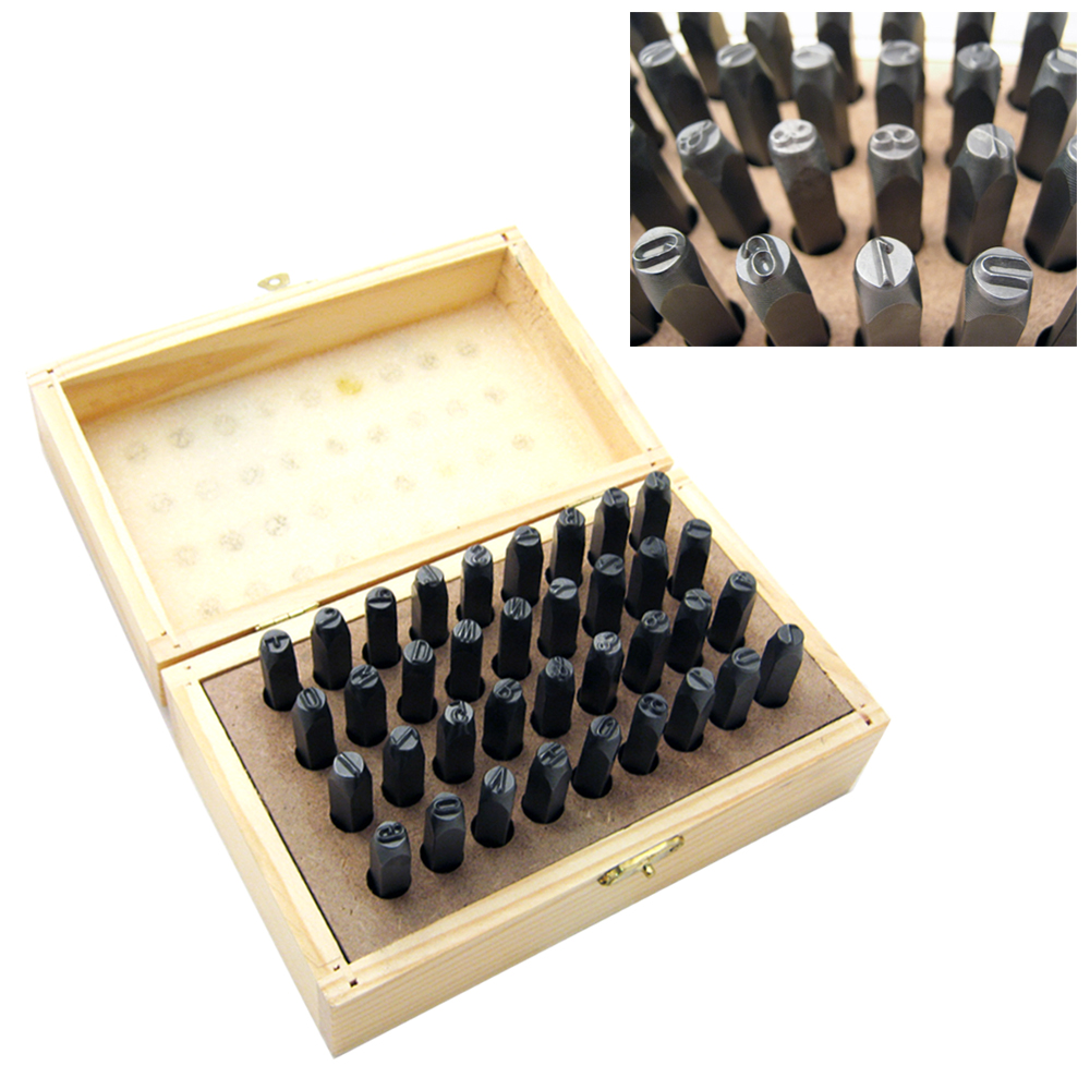 30PC 6mm 5/16" Letter Stamp Set Metal Punch Stamping Pressing Tools