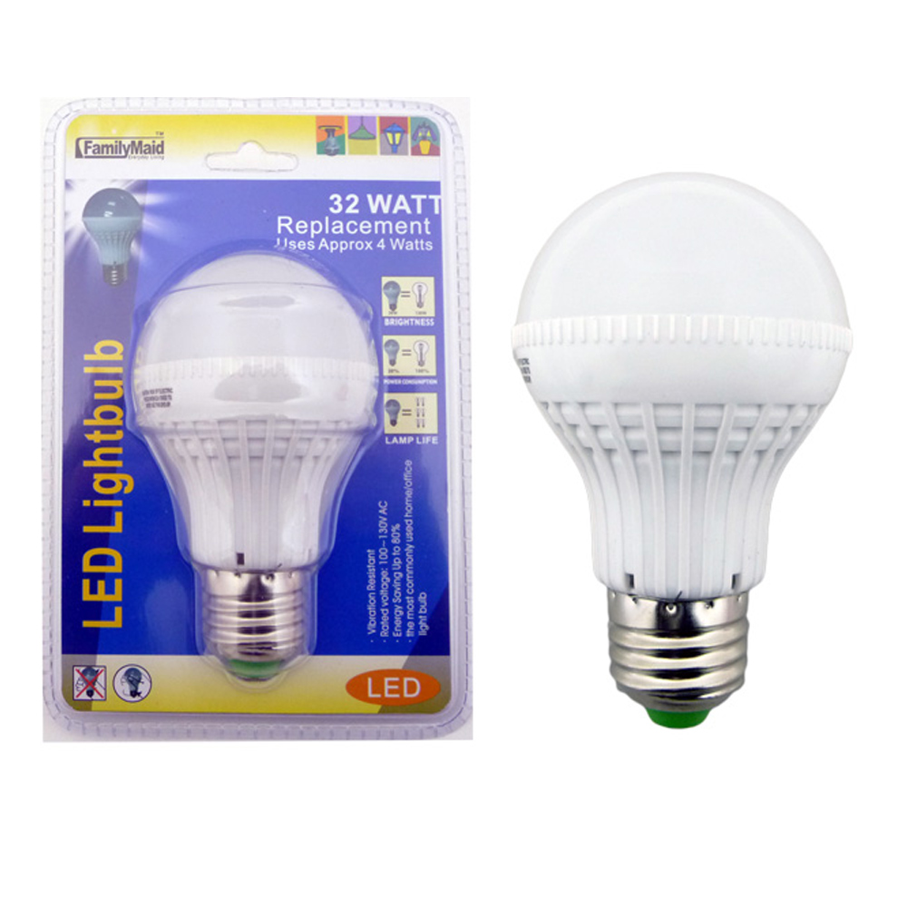 6 Pc Light Bulbs 32 Watts = 4W Energy Saving Bright White LED Lamp Home