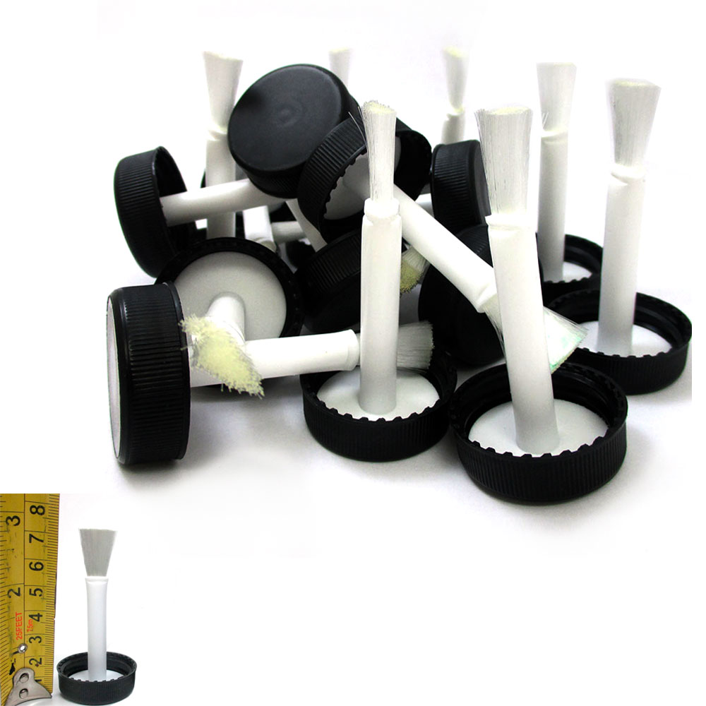 50 Pc Paint Glue Brush Touch Up Screw On Cap Bristle Disposable