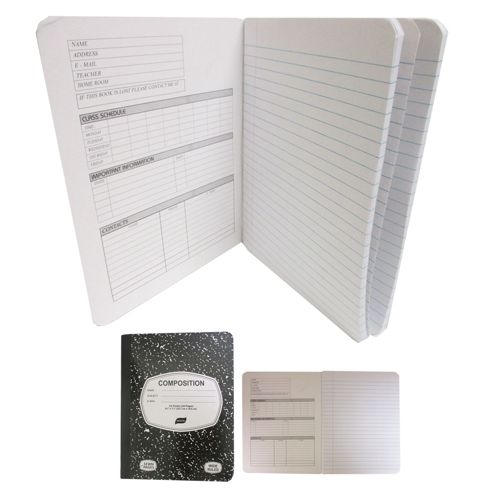 4 X Composition Book Primary Journal Notebook Elementary Writing School