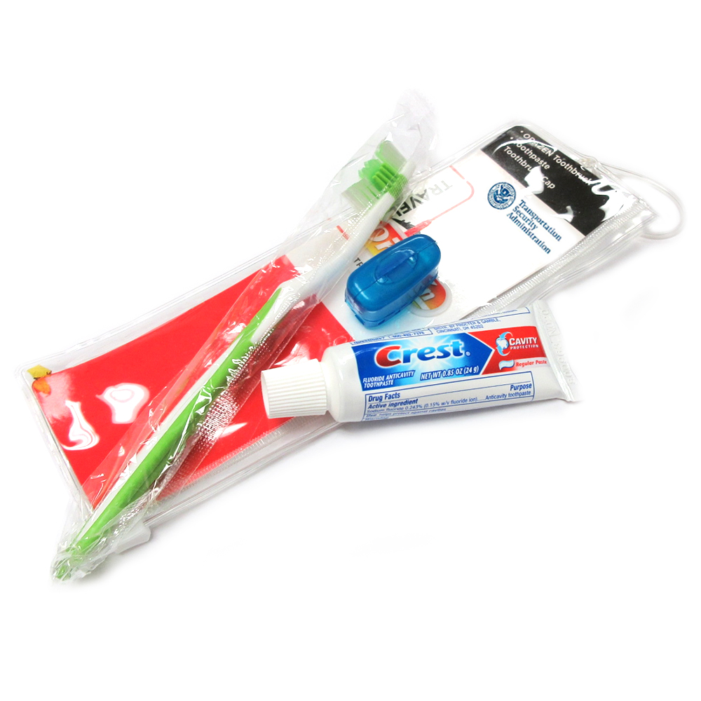 2 Packs Individually Wrapped Travel Toothbrush Kit Cover