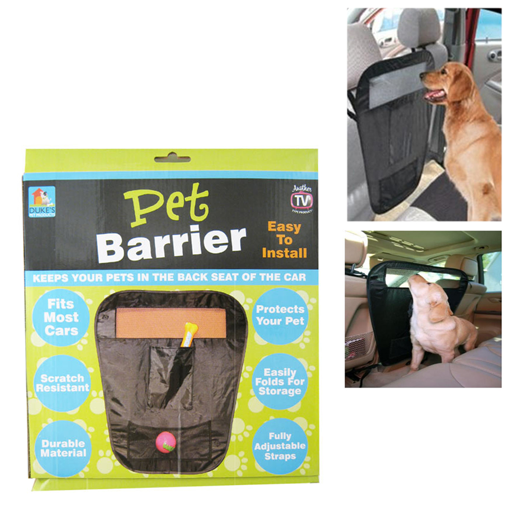 Pet Dog Car Barrier Seat Mesh Partition Backseat Adjustable Divider