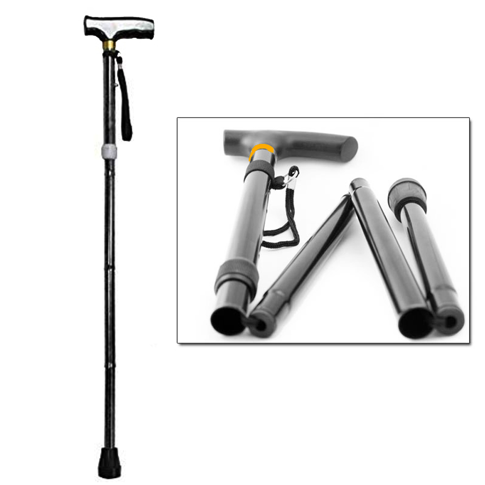 Adjustable Foldable Fold Up Style Walking Stick Cane (7795735117774)