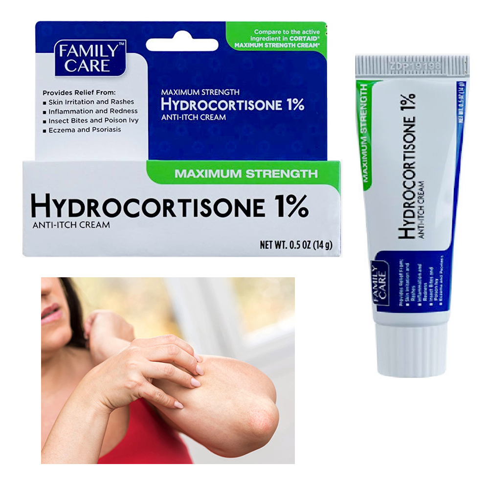 1 Hydrocortisone Cream Ointment AntiItch Skin Rash Itchiness Maximum
