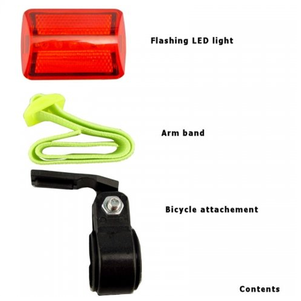 5 Led Safety Flasher Bike Bicycle Light Blinker Rear Tail Night Road