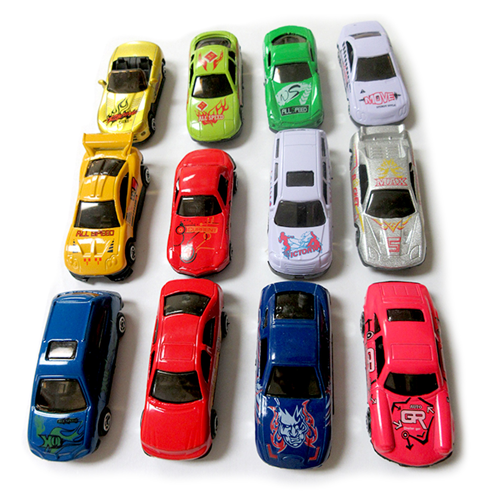 6pc Toy Cars Top Speed Diecast Metal Model Vehicle Collectible Assorted