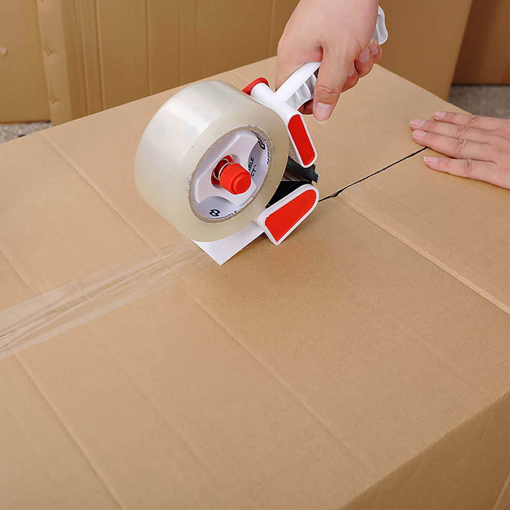 9 Pack Tape Dispenser Guns With 6 Rolls Heavy Duty Packaging Tape - 2 Inch 2.7 Mil Shipping Tape
